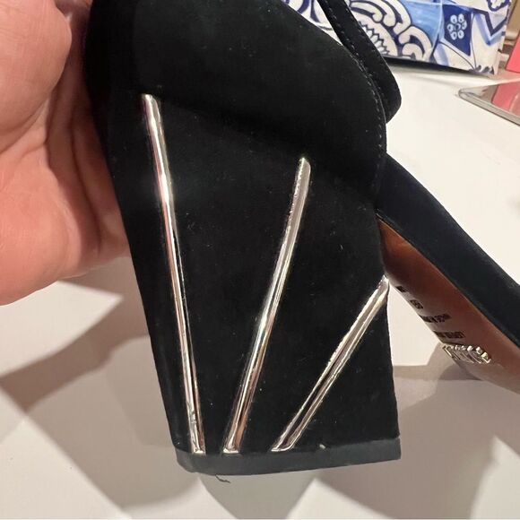 SCHUTZ leather made in Brazil chunky heels super cute - Picture 5 of 7